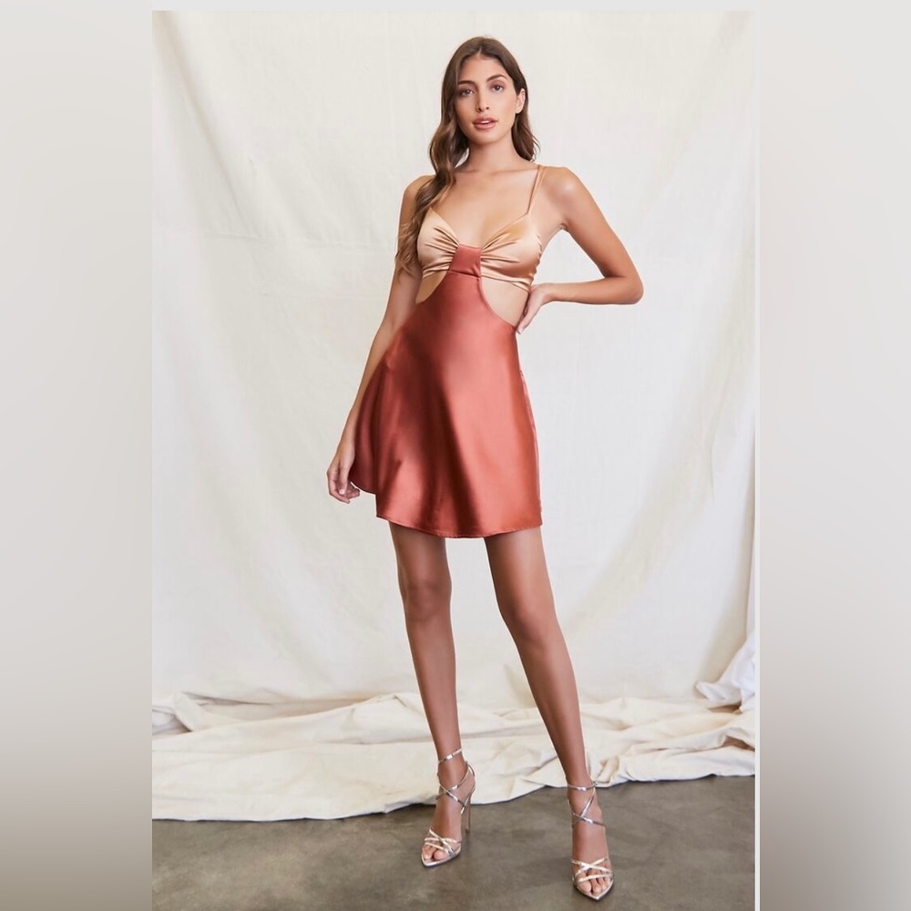 Forever 21 Beautiful Blush Rose Cutout Dress!! 🌹🎀🩷